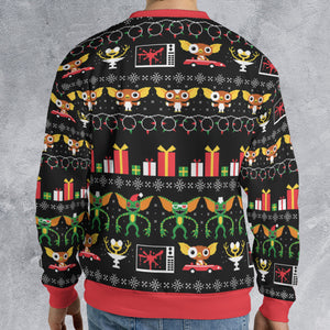 No Cookies After Midnight Gremlins Ugly Christmas Sweatshirt
