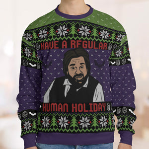 Regular Human Holiday Ugly Christmas Sweatshirt