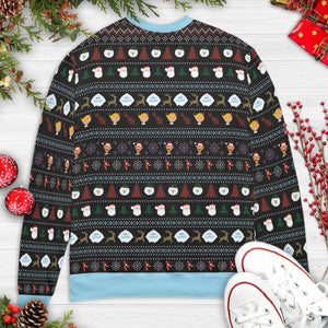 Rudolph Family Portrait Ugly Christmas Sweatshirt
