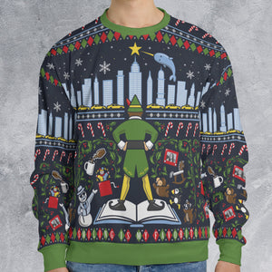Smiling Is My Favorite Ugly Christmas Sweatshirt