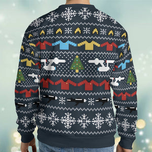 Vulcan Greetings Star Trek Ugly Christmas Sweatshirt