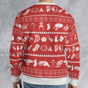Trek The Halls Star Trek Ugly Christmas Sweatshirt