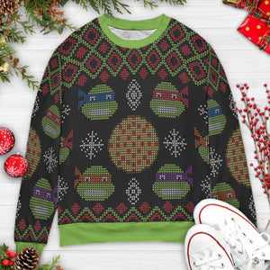 Turtle Power TMNT Ugly Christmas Sweatshirt