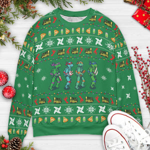 A Turtle Xmas Ugly Christmas Sweatshirt