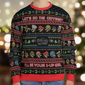 Do the Odyssey Super Mario Ugly Christmas Sweatshirt