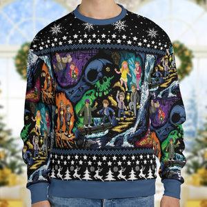 Goonies 80s Pixel Art Ugly Christmas Sweatshirt