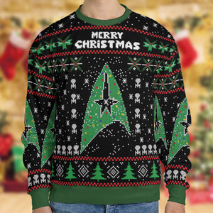 Merry Starfleet Star Trek Ugly Christmas Sweatshirt