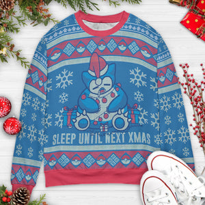 Sleep Until Next Christmas Pokemon Ugly Christmas Sweatshirt