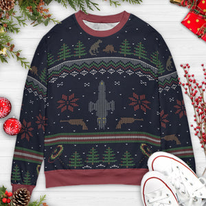 Shiny Xmas Firefly Ugly Christmas Sweatshirt
