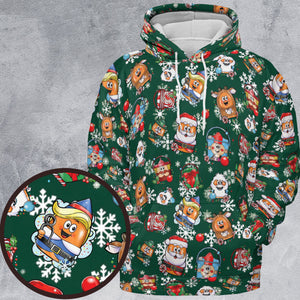 Xmas Classic Rudolph Nugget All-over Print Hoodie