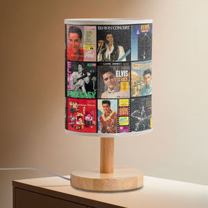 King of Rock Elvis Presley Album Art Fabric Lamp