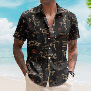 My Chemical Romance Hawaiian Shirt - Unisex Black Parade Soldier Summer Button Up