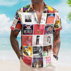 Mac Miller Hawaiian Shirt – Iconic Album Collage Hip-Hop Style