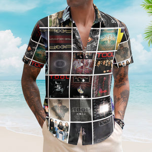 Tool Hawaiian Shirt – Album Cover Collage Progressive Metal Summer Button Up