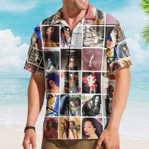 Diana Ross Album Collage Hawaiian Shirt – R&B Pop Music Fan Shirt