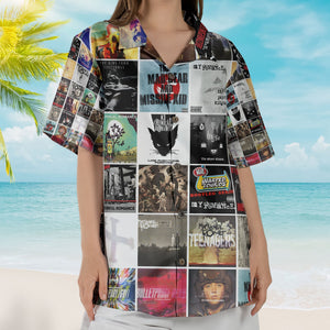 Deep Purple Hawaiian Shirt – Vintage Album Collage Classic Rock Style