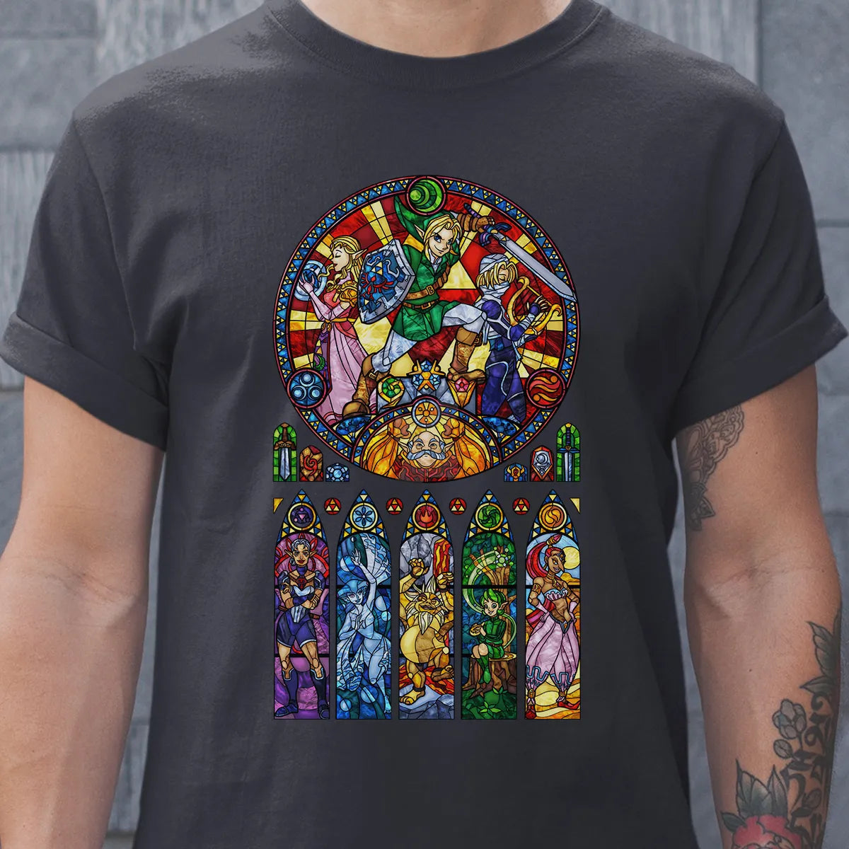 Zelda Stained Glass Classic Unisex T-Shirt