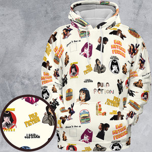 Pulp Fiction Pattern All-over Print Hoodie