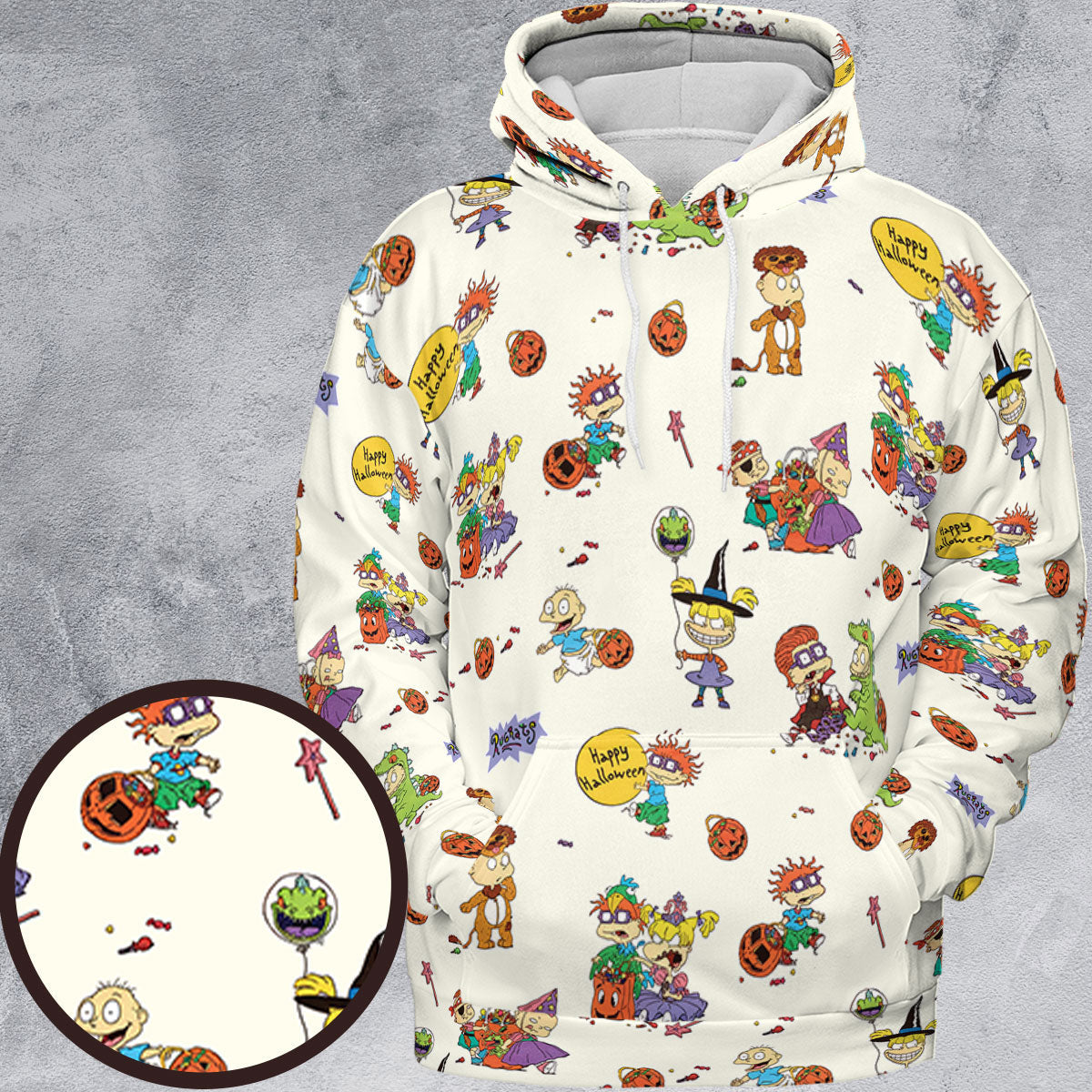 Rugrats Happy Halloween Pattern All-over Print Hoodie