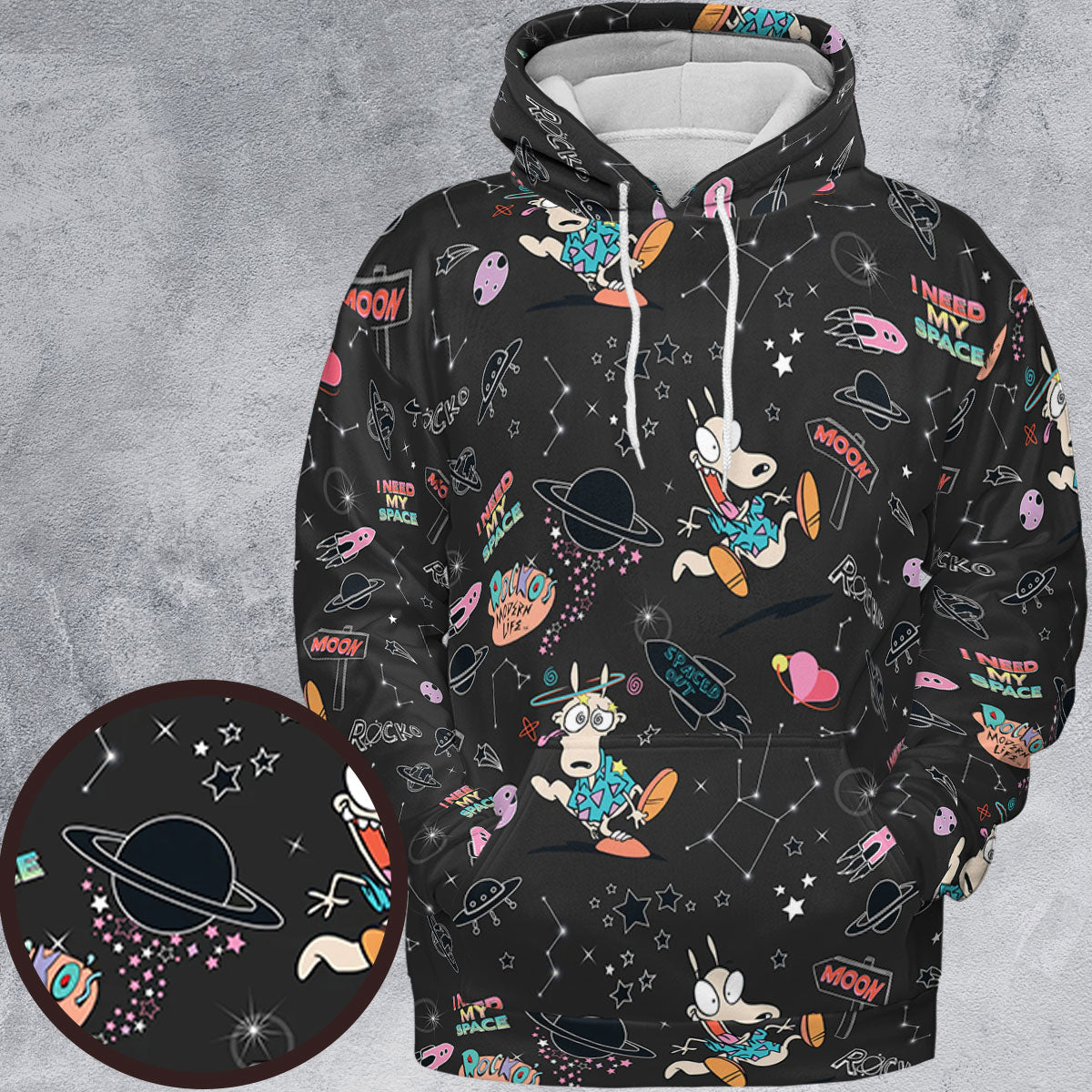 Rocko Space Out Rocko's Modern Life All-over Print Hoodie