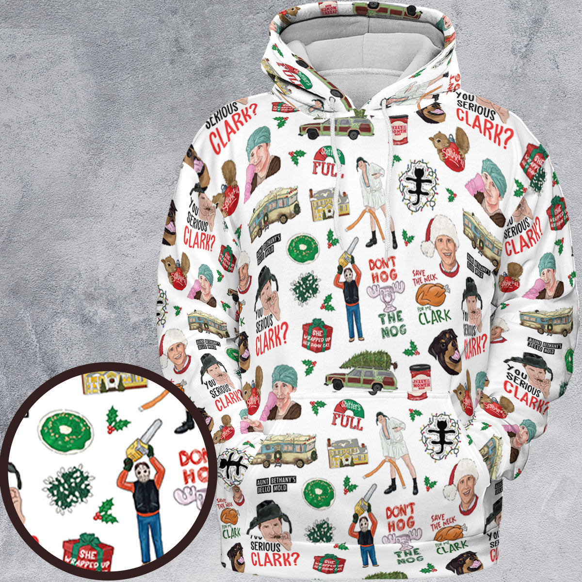 National Lampoon's Christmas Vacation Pattern All-over Print Hoodie