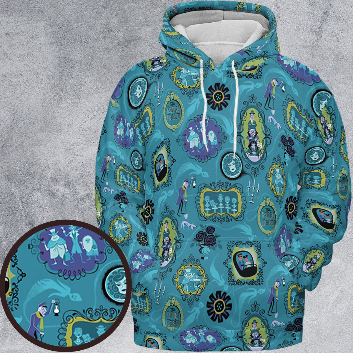 Haunted Mansion Pattern All-over Print Hoodie