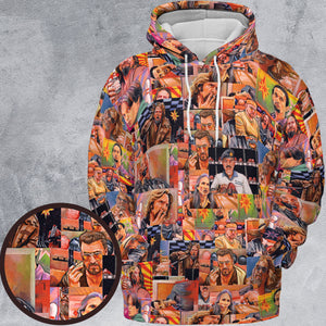 The Big Lebowski Painting Pattern All-over Print Hoodie