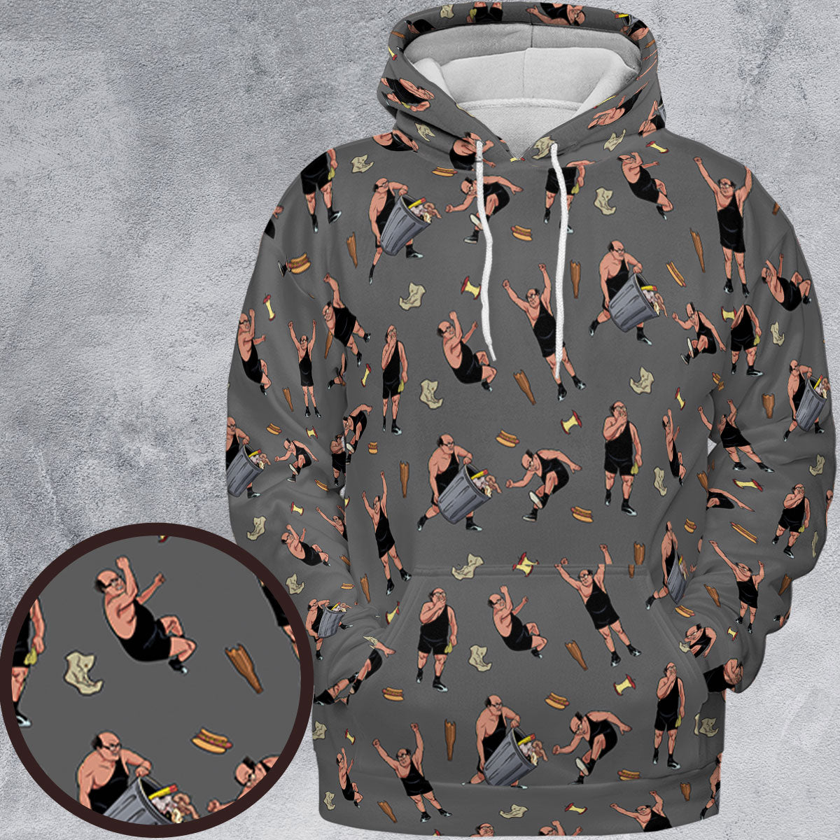 The Trashman It's Always Sunny in Philadelphia All-over Print Hoodie