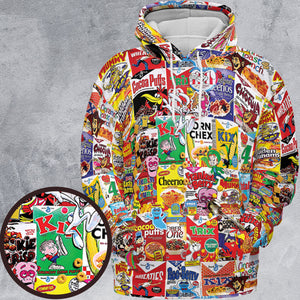 Popular Cereal Boxes All-over Print Hoodie