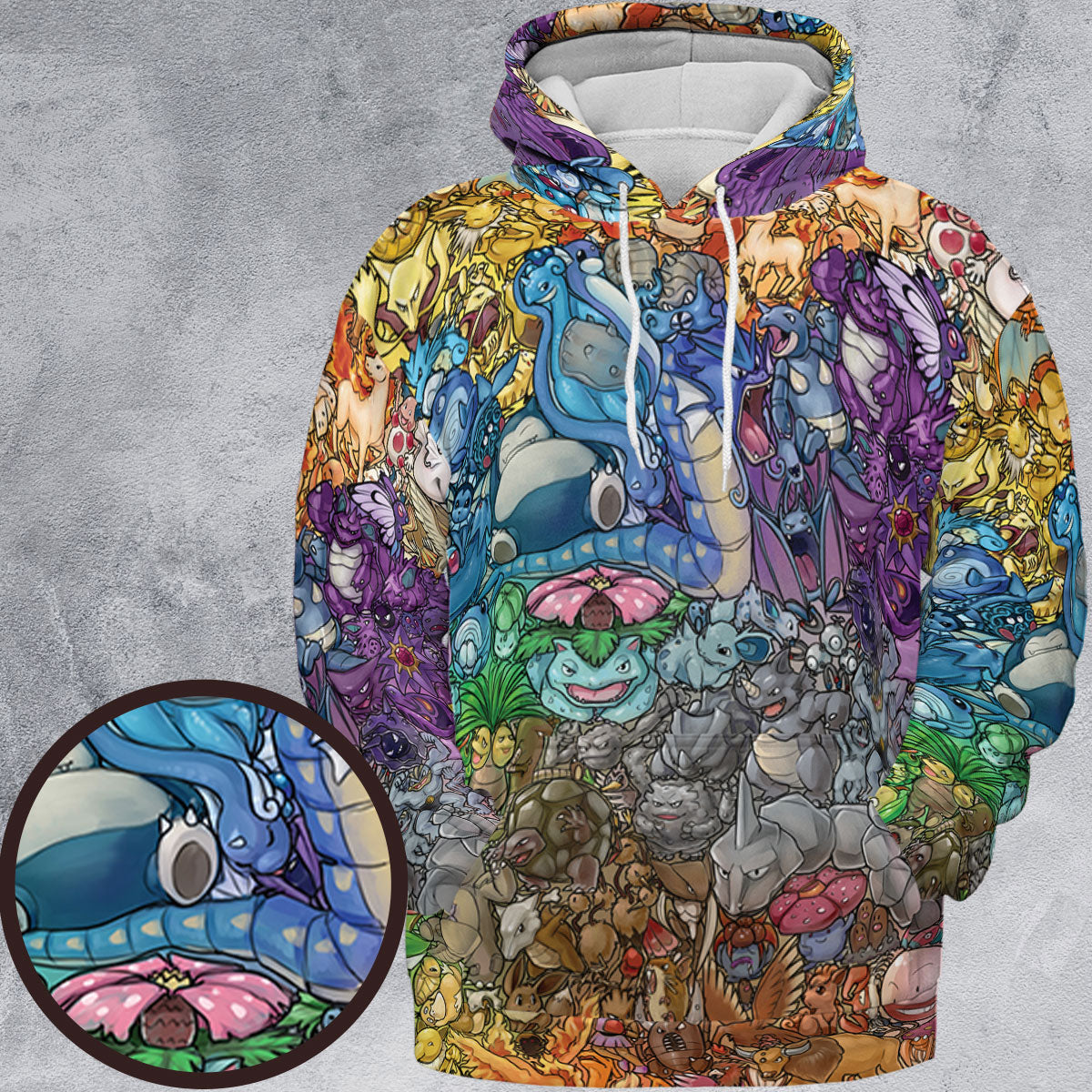 Rainbow Epic Pokemon All-over Print Hoodie