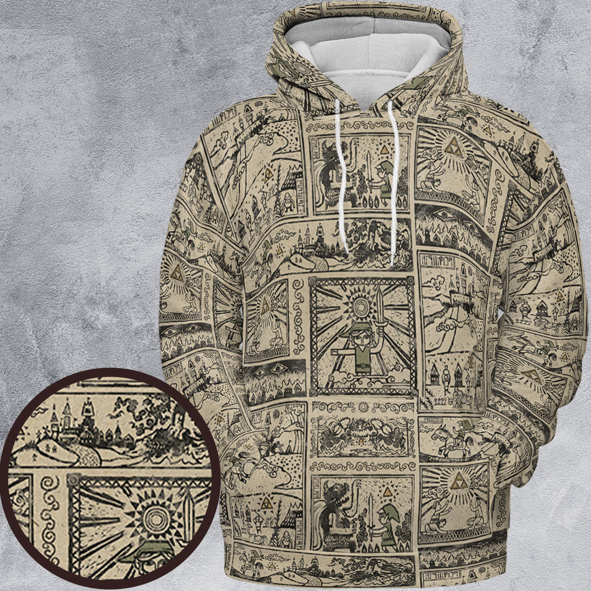Zelda Story Of The Hero Time Legend All-over Print Hoodie