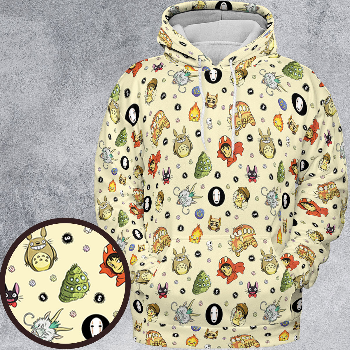 Ghiblipalooza Ghibli Themed All-over Print Hoodie