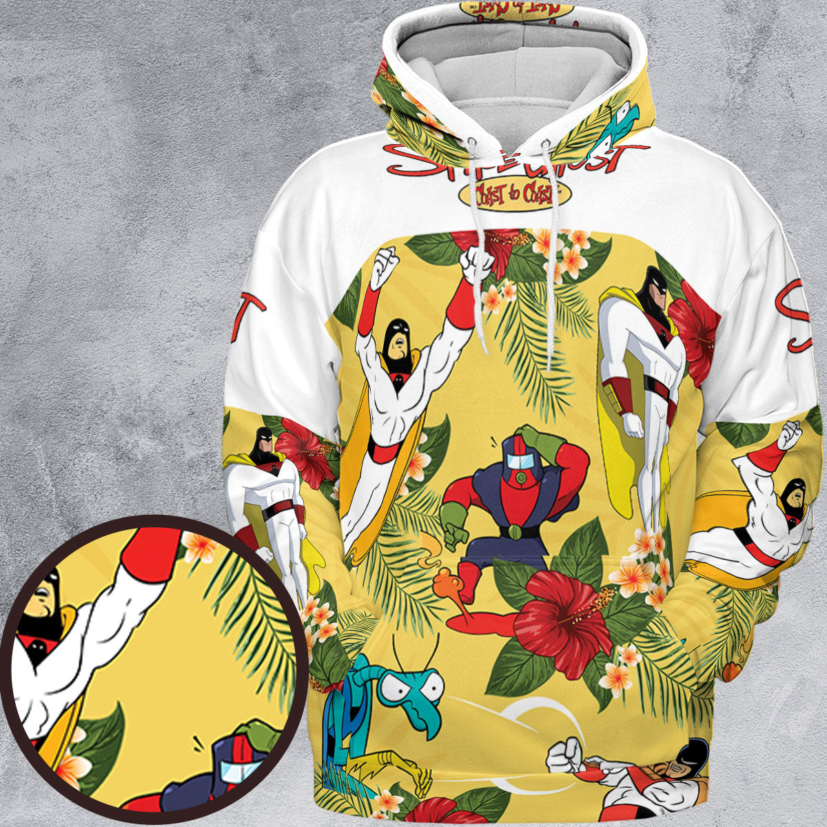 Space Ghost Coast to Coast Characters All-over Print Hoodie