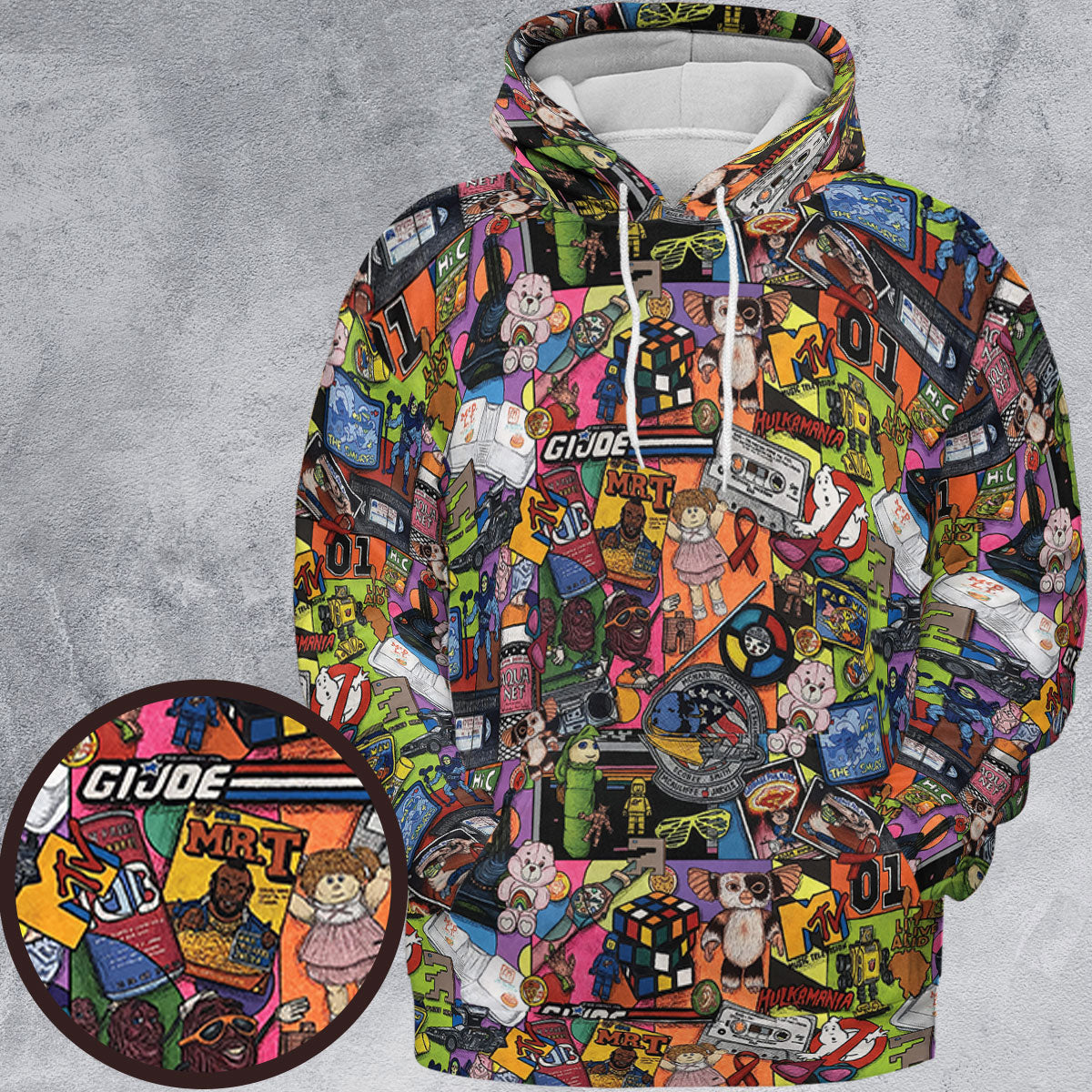 The 1980's. The Decade Of Greed All-over Print Hoodie