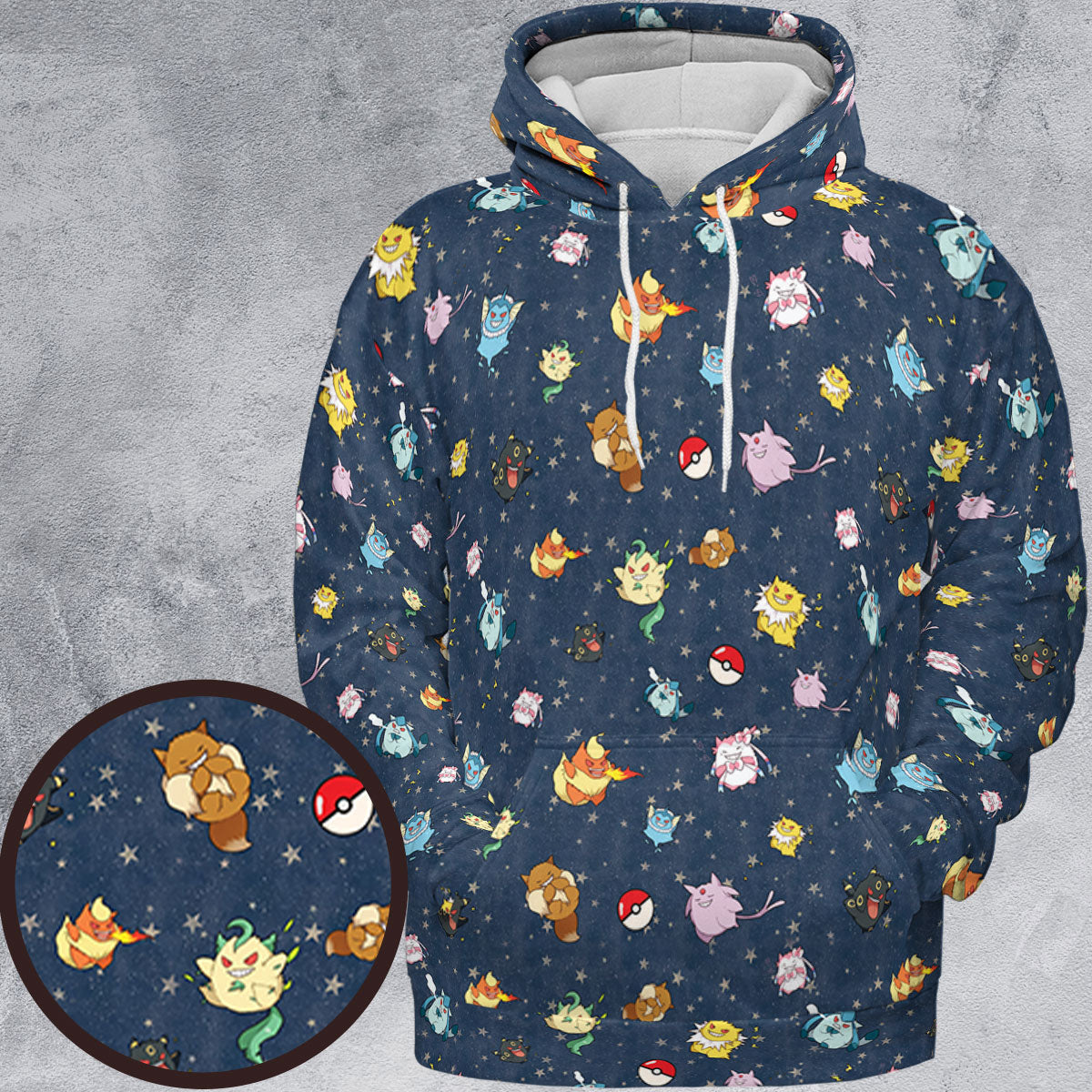 Gengar as Eevee The Eeveelutions Pokemon All-over Print Hoodie