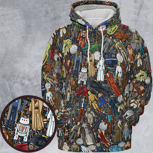 Star Wars Characters Figures All-over Print Hoodie