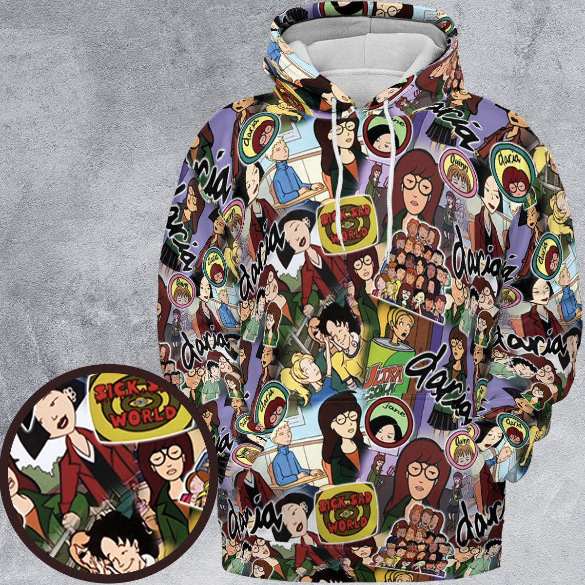Sick Sad World Daria All-over Print Hoodie