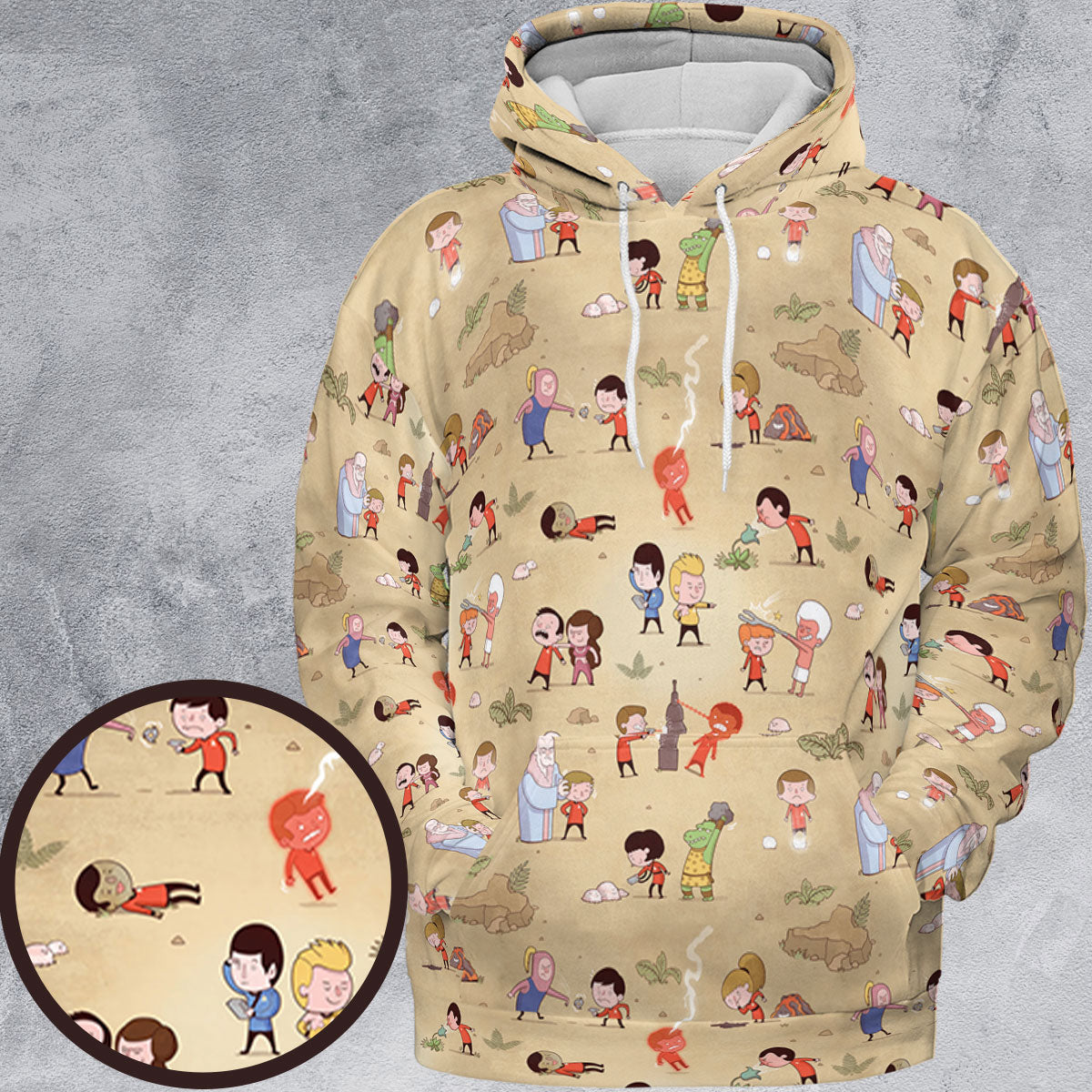 Pyramid America Star Trek Characters All-over Print Hoodie