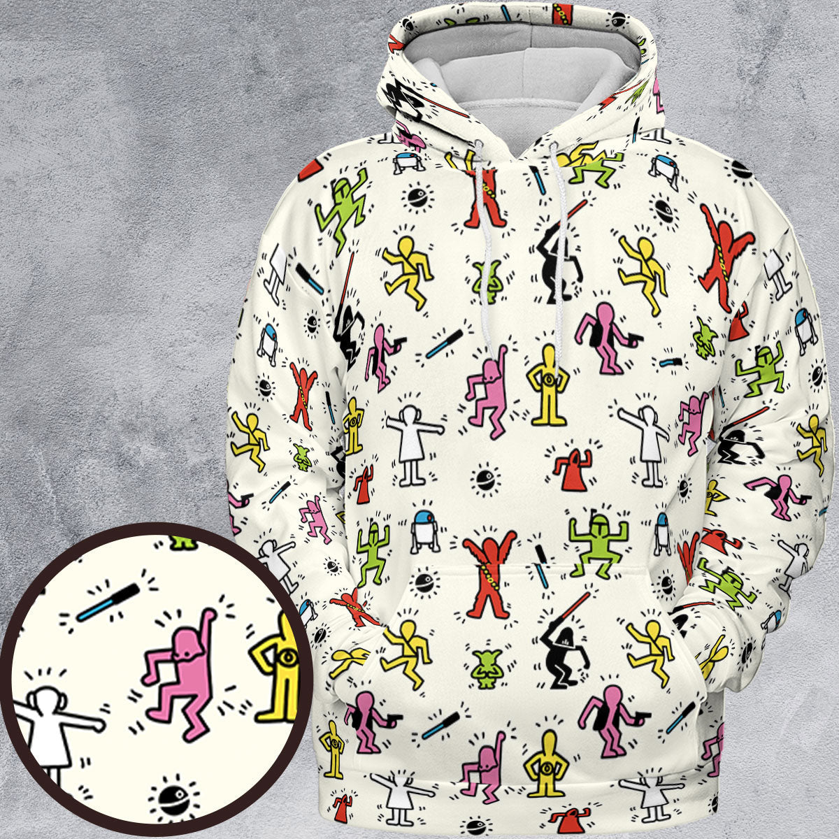 Pop Wars Star Wars Pop Art Pattern All-over Print Hoodie