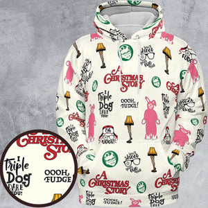 A Christmas Story Pattern All-over Print Hoodie