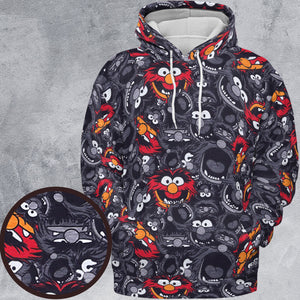 Animal The Muppets Pattern All-over Print Hoodie