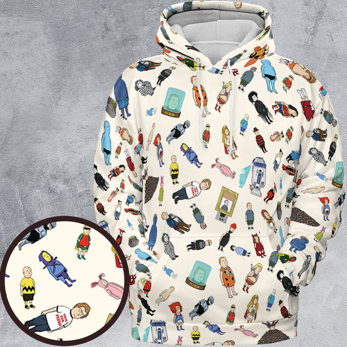 Bobby Hill King Of The Hill Pattern All-over Print Hoodie