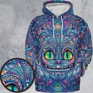 Cheshire Cat Alice In Wonderland All-over Print Hoodie