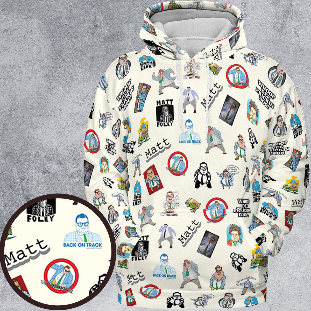 Chris Farley Matt Foley Motivational SNL All-over Print Hoodie