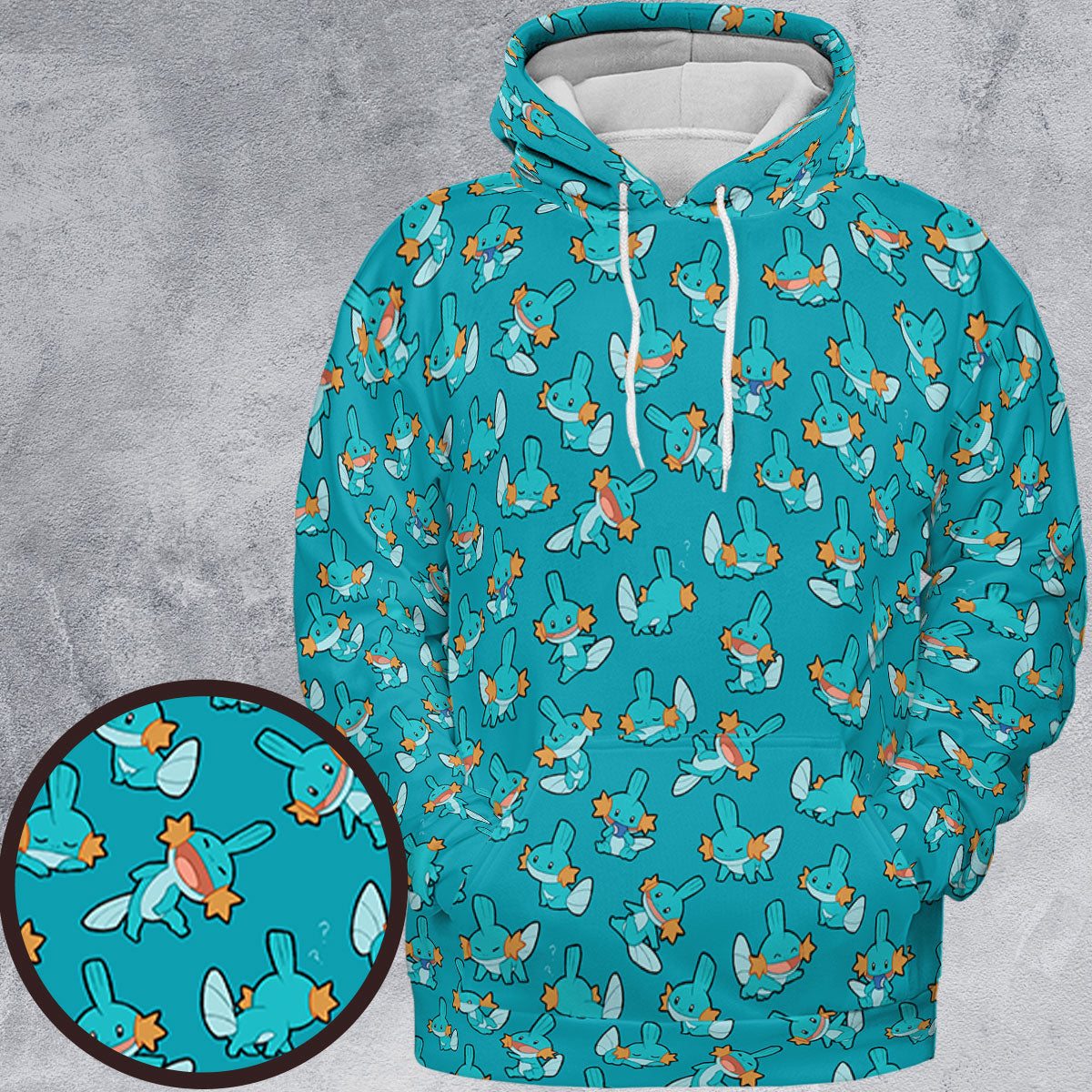 Cute Mudkips Pokemon All-over Print Hoodie