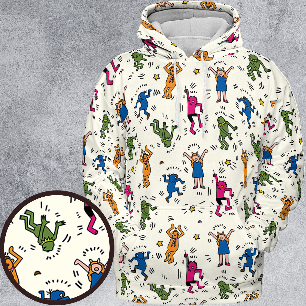 Dancing Muppets The Muppets Characters All-over Print Hoodie
