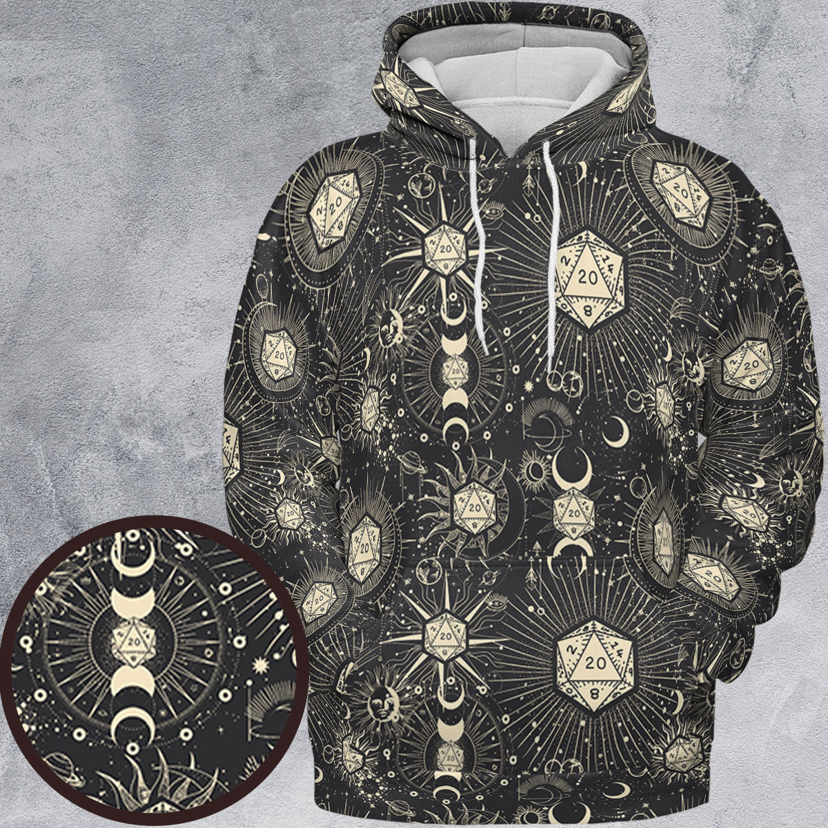 Diceyverse Dice RPG DND All-over Print Hoodie
