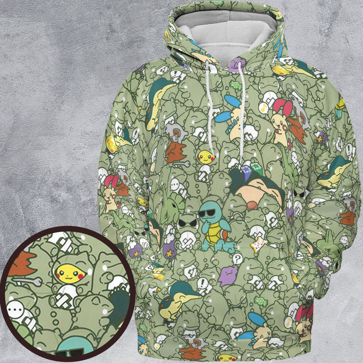 Epic Pokemon Pattern All-over Print Hoodie