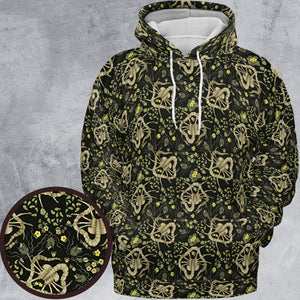 Facehugger Flower Pattern Alien All-over Print Hoodie