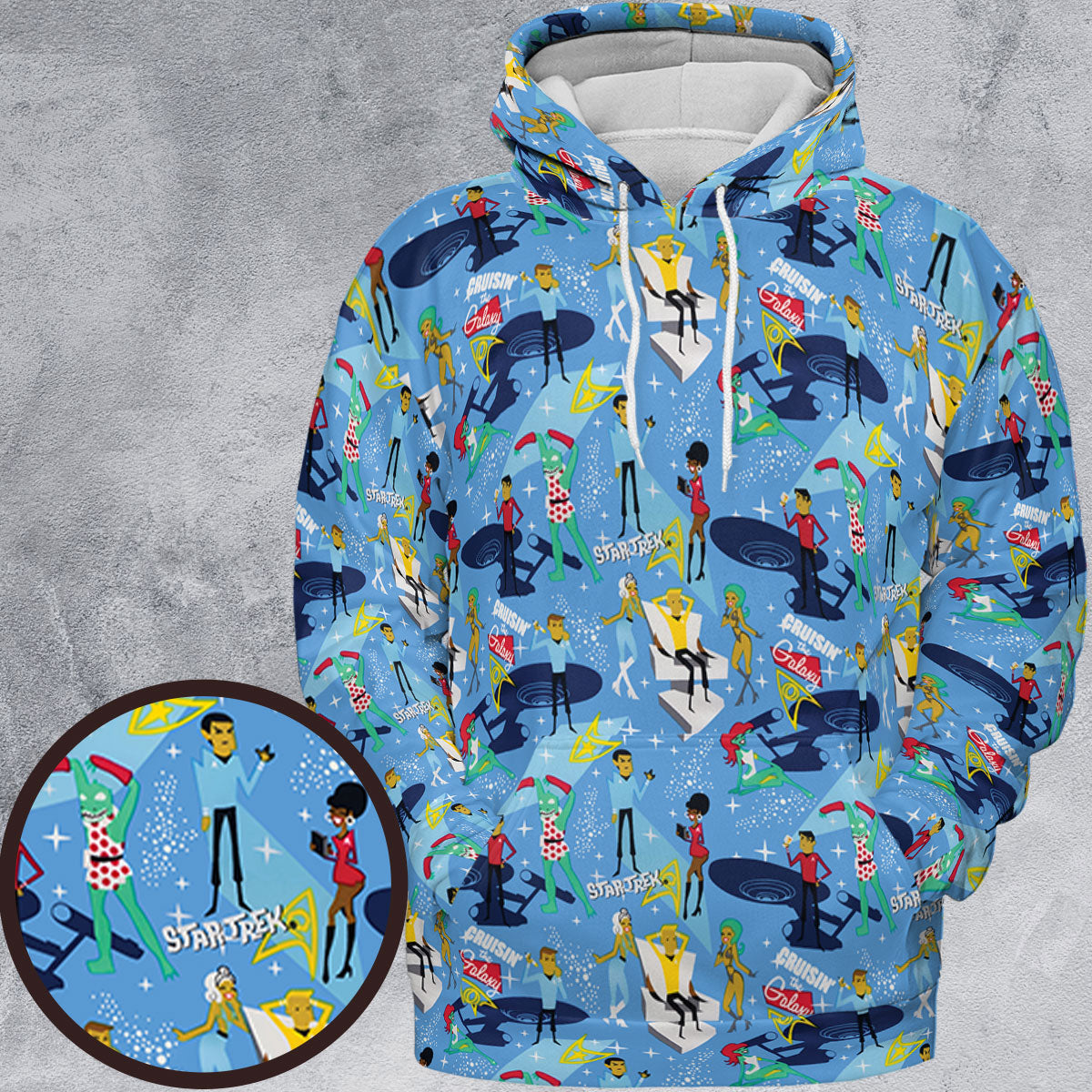 Cruisin' The Galaxy Star Trek All-over Print Hoodie